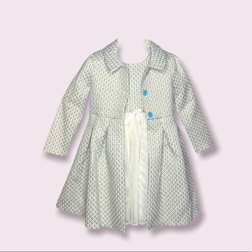 New* three piece dress and jacket set! Size: 5 little girls! (both pieces)